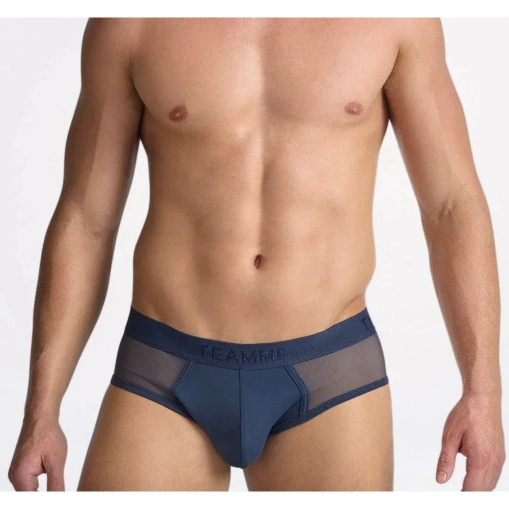 TEAMM8 Score Sheer Brief Underwear Men's Size Medium Midnight Navy NWT - Picture 5 of 5